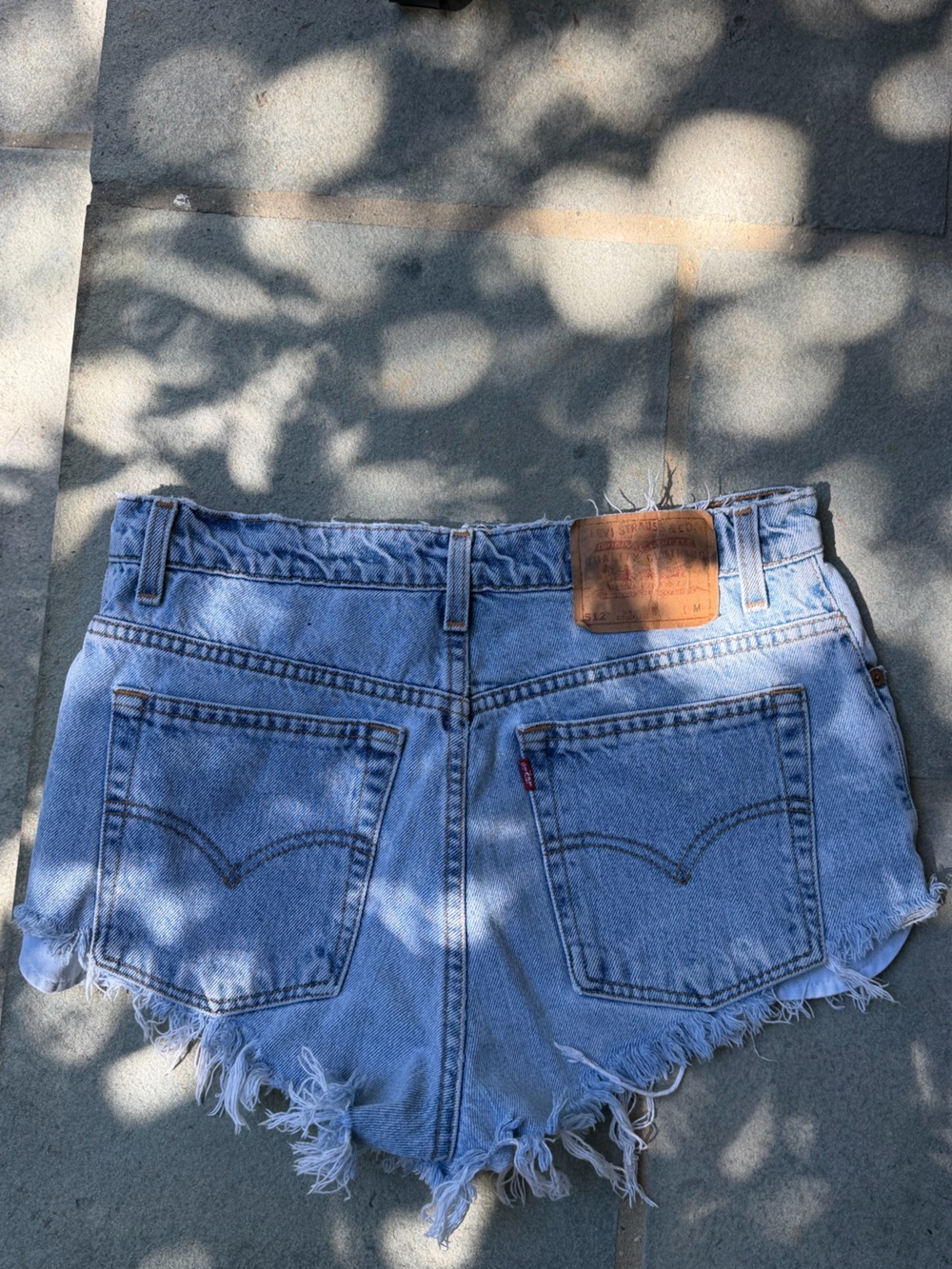 Vintage Levi’s 512 Made in USA High Rise Cutoff Denim Shorts